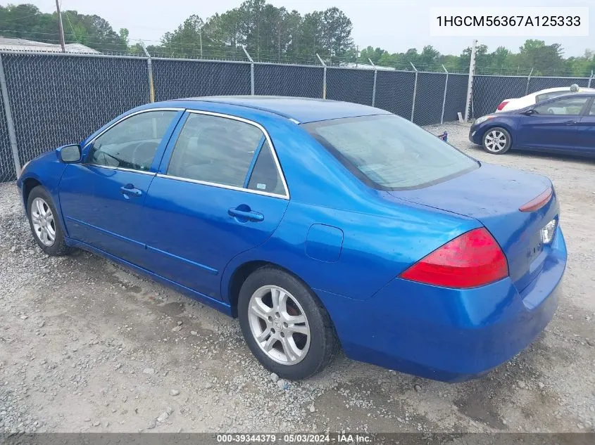 1HGCM56367A125333 2007 Honda Accord 2.4 Se