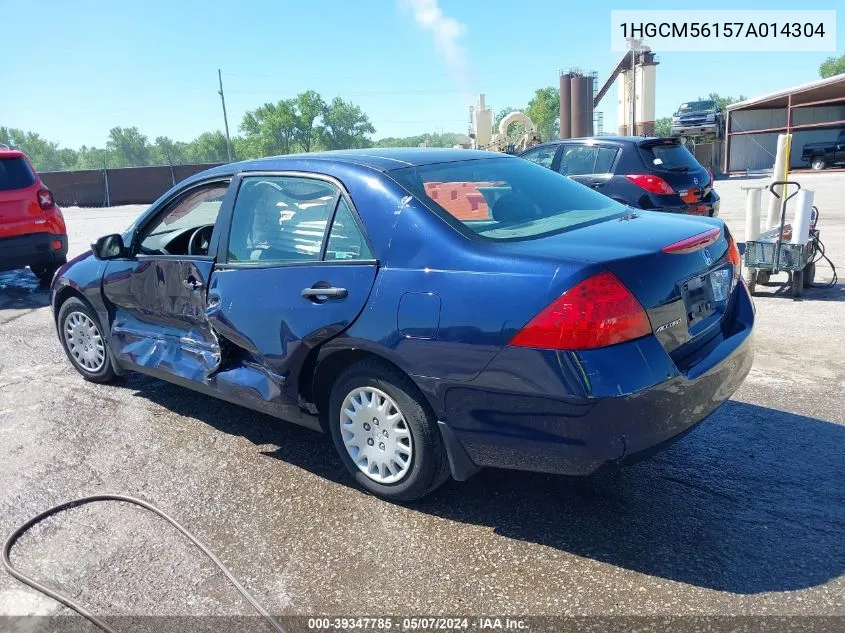 1HGCM56157A014304 2007 Honda Accord 2.4 Vp