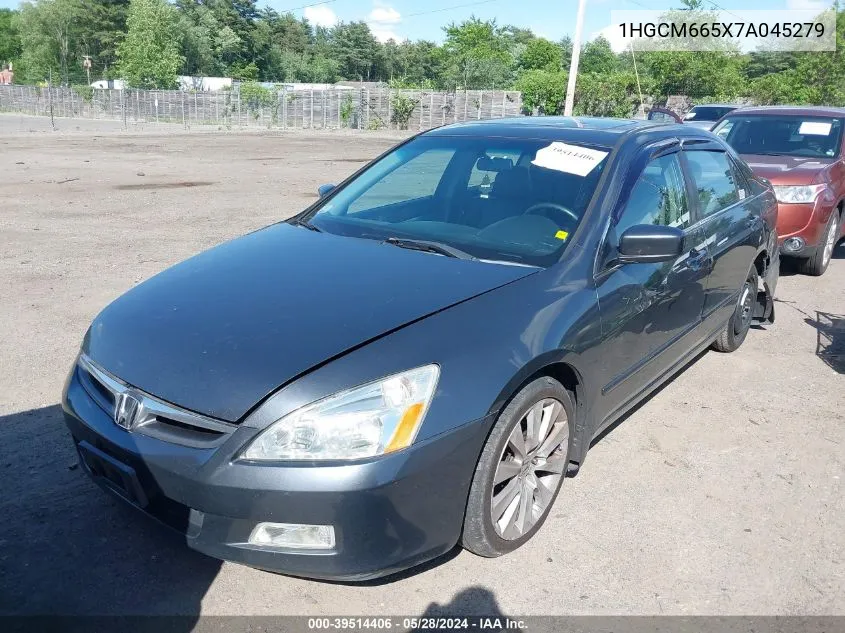 2007 Honda Accord 3.0 Ex VIN: 1HGCM665X7A045279 Lot: 39514406