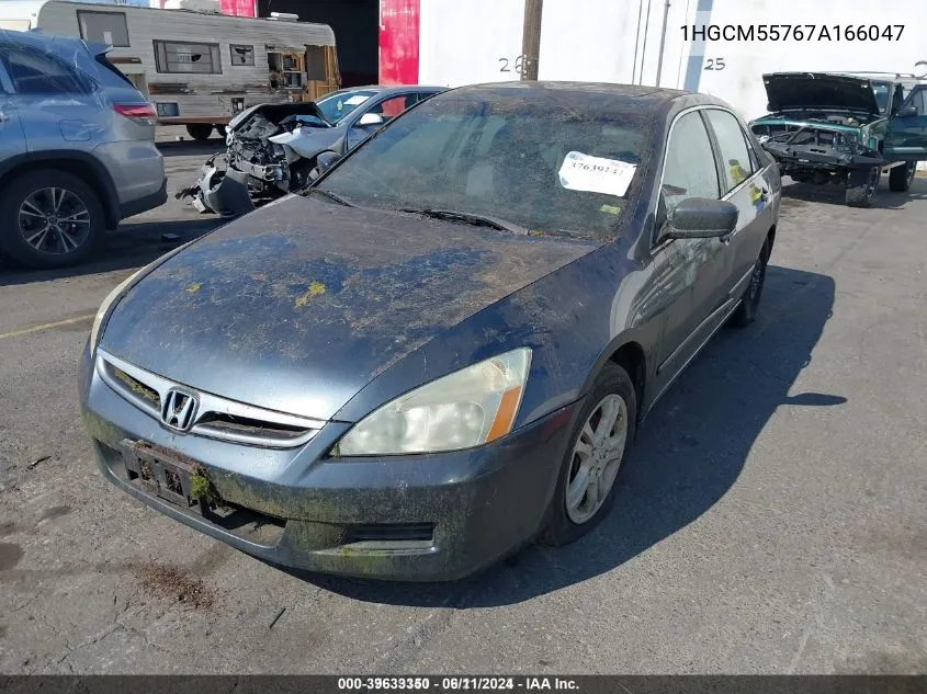 1HGCM55767A166047 2007 Honda Accord 2.4 Ex