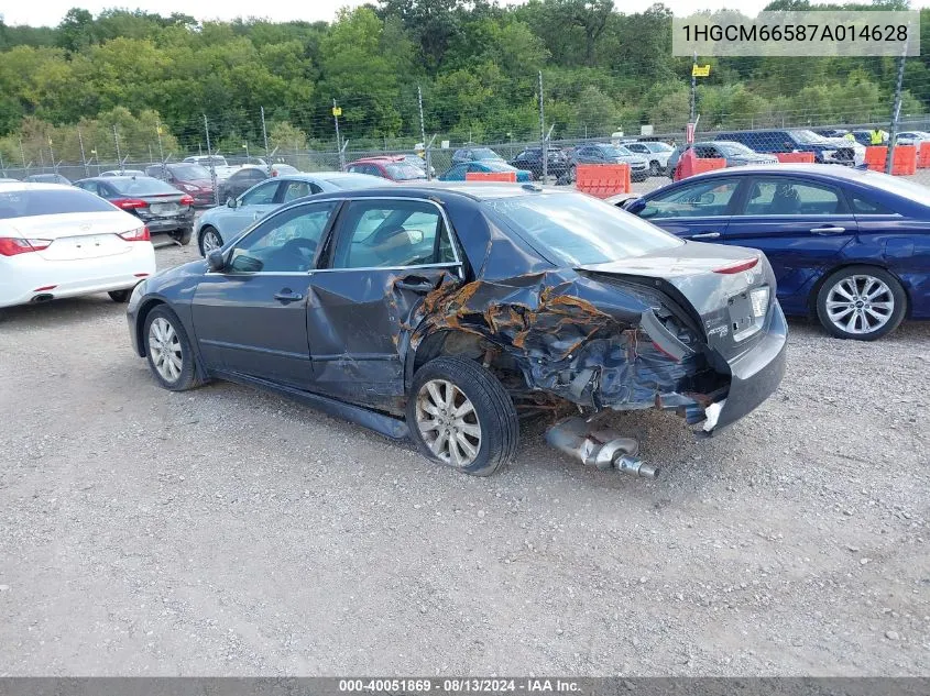 1HGCM66587A014628 2007 Honda Accord 3.0 Ex