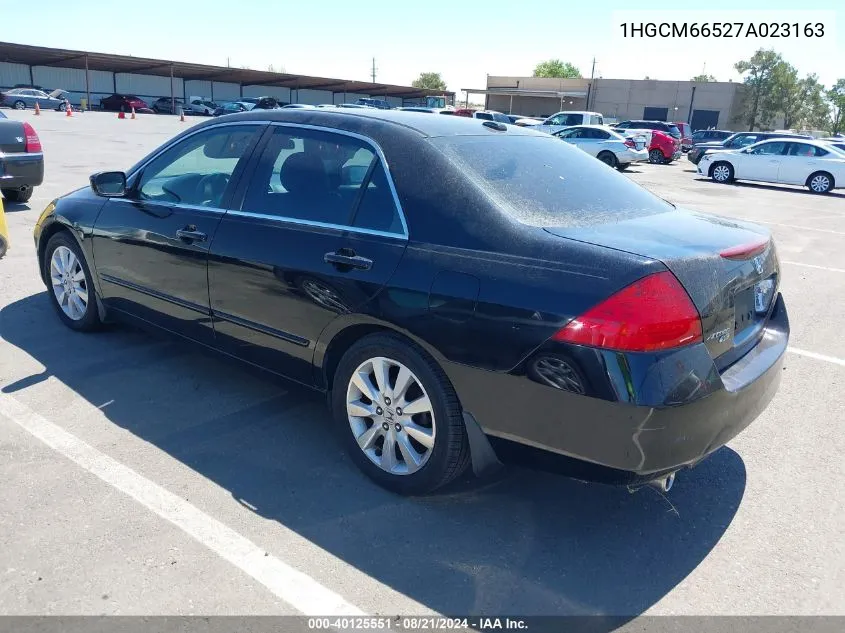 1HGCM66527A023163 2007 Honda Accord 3.0 Ex