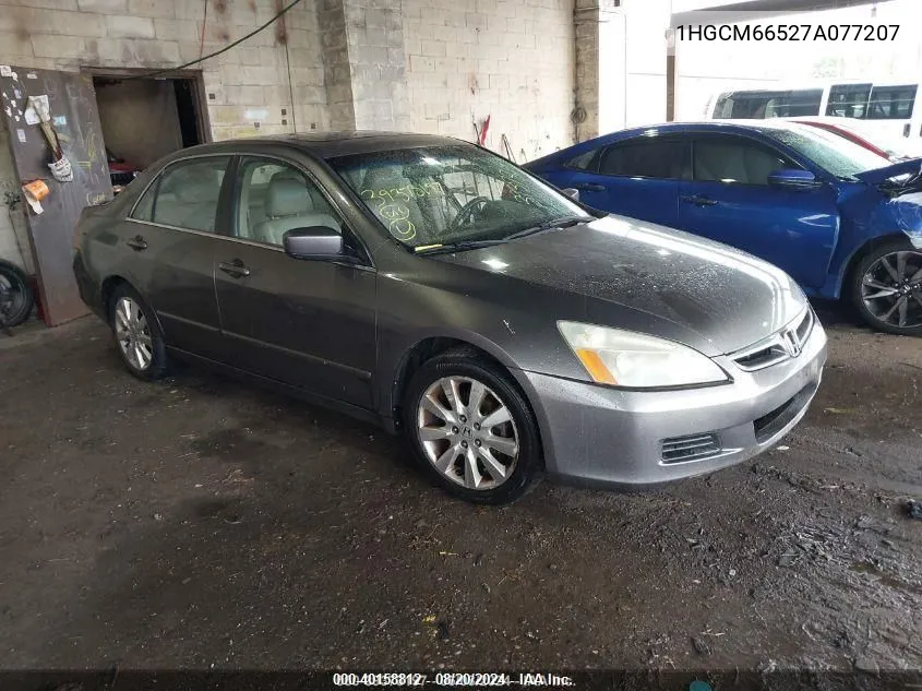 2007 Honda Accord 3.0 Ex VIN: 1HGCM66527A077207 Lot: 40158812