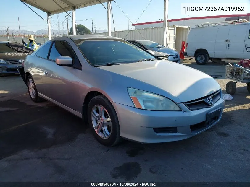 1HGCM72367A019952 2007 Honda Accord Lx