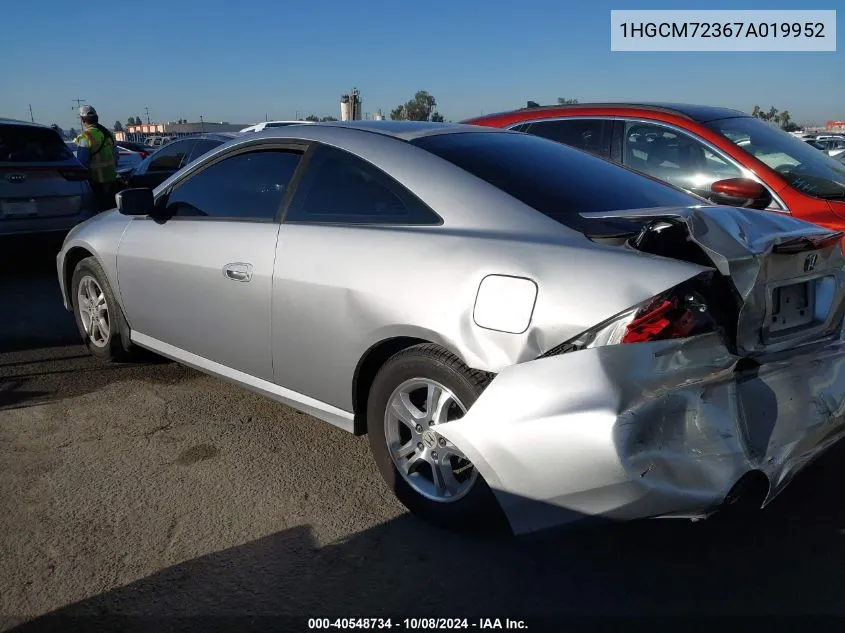 1HGCM72367A019952 2007 Honda Accord Lx