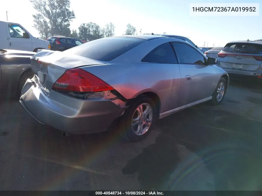 1HGCM72367A019952 2007 Honda Accord Lx