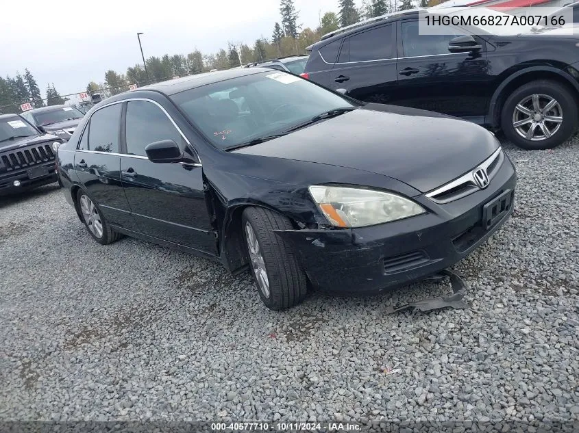 2007 Honda Accord 3.0 Ex VIN: 1HGCM66827A007166 Lot: 40577710