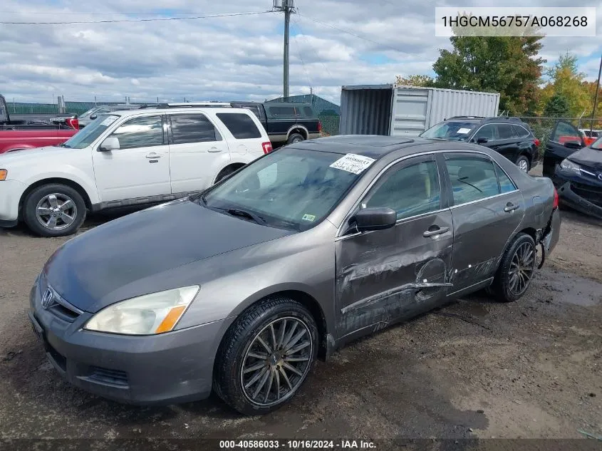 1HGCM56757A068268 2007 Honda Accord 2.4 Ex