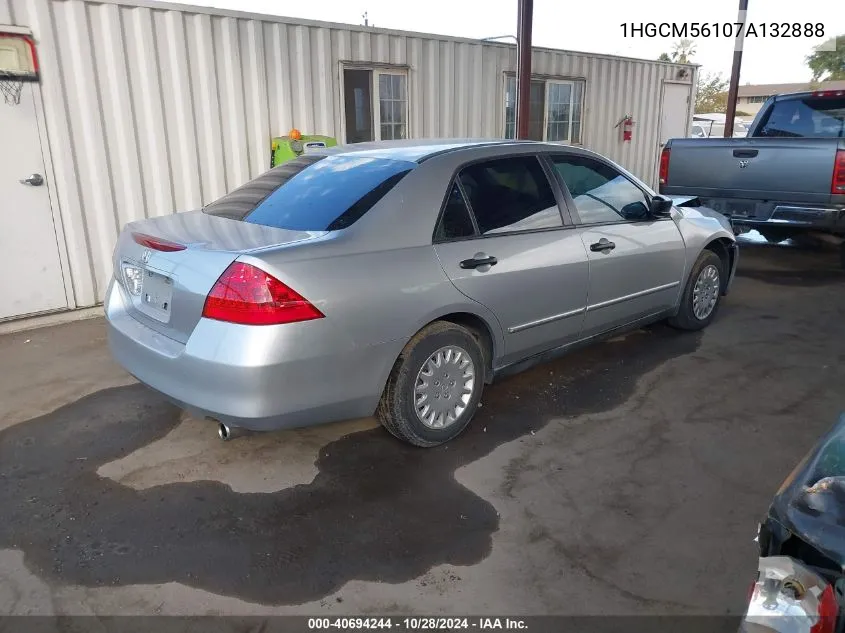 1HGCM56107A132888 2007 Honda Accord Value