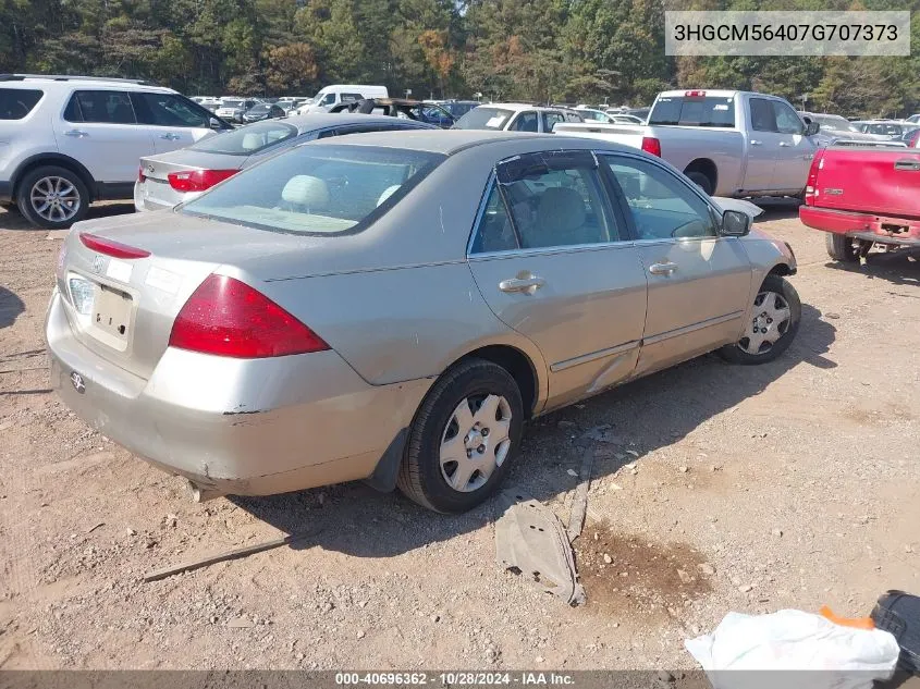 3HGCM56407G707373 2007 Honda Accord 2.4 Lx