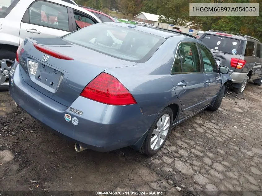 2007 Honda Accord 3.0 Ex VIN: 1HGCM66897A054050 Lot: 40745870