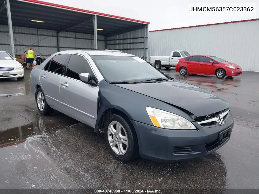 JHMCM56357C023362 2007 Honda Accord 2.4 Se