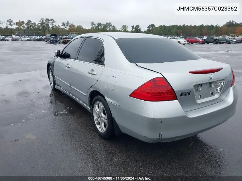 JHMCM56357C023362 2007 Honda Accord 2.4 Se