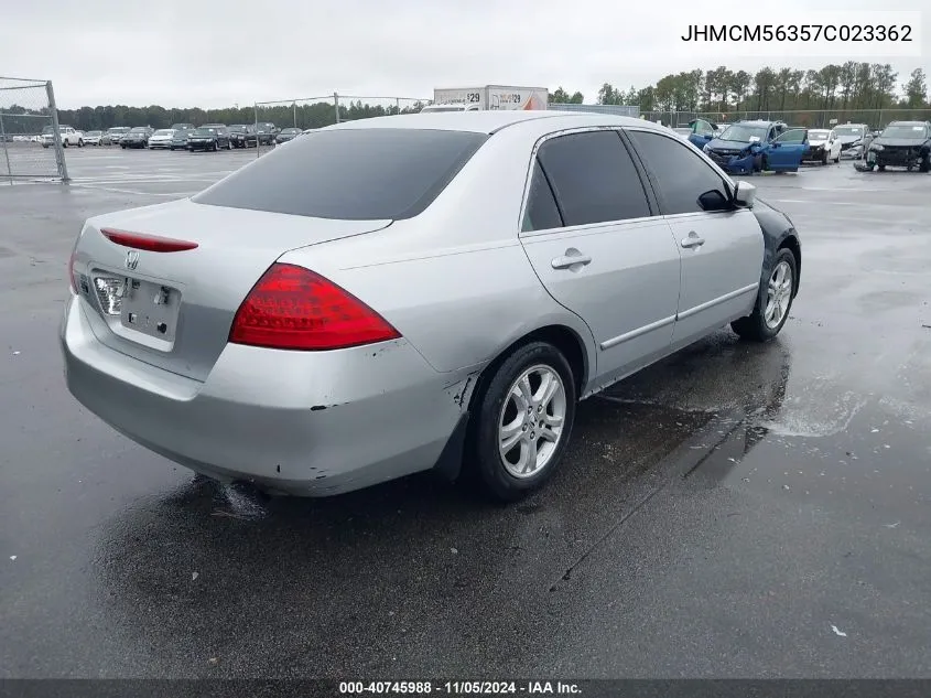 JHMCM56357C023362 2007 Honda Accord 2.4 Se