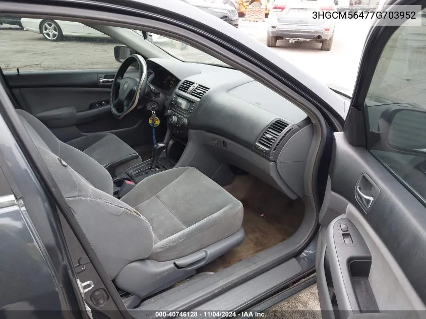 3HGCM56477G703952 2007 Honda Accord 2.4 Lx