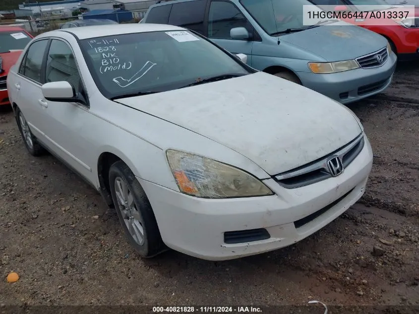 2007 Honda Accord 3.0 Se VIN: 1HGCM66447A013337 Lot: 40821828