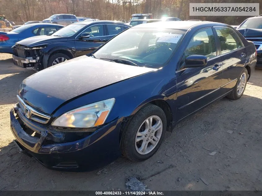 2007 Honda Accord 2.4 Se VIN: 1HGCM56337A054284 Lot: 40862433