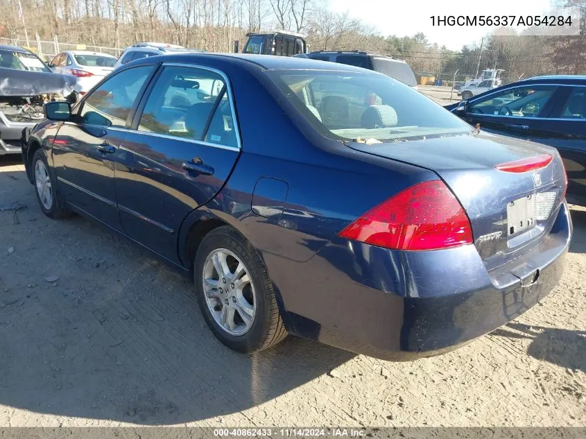 2007 Honda Accord 2.4 Se VIN: 1HGCM56337A054284 Lot: 40862433