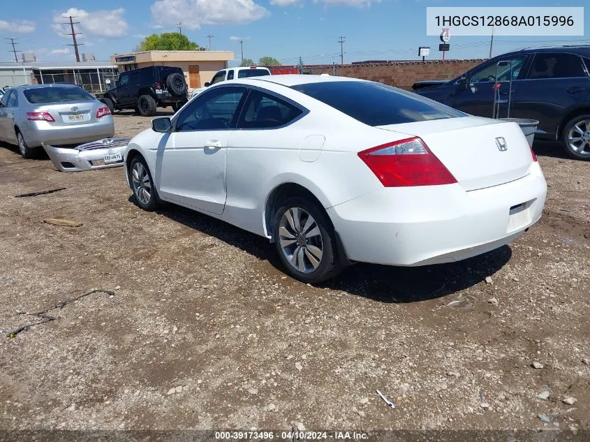 2008 Honda Accord 2.4 Ex-L VIN: 1HGCS12868A015996 Lot: 39173496