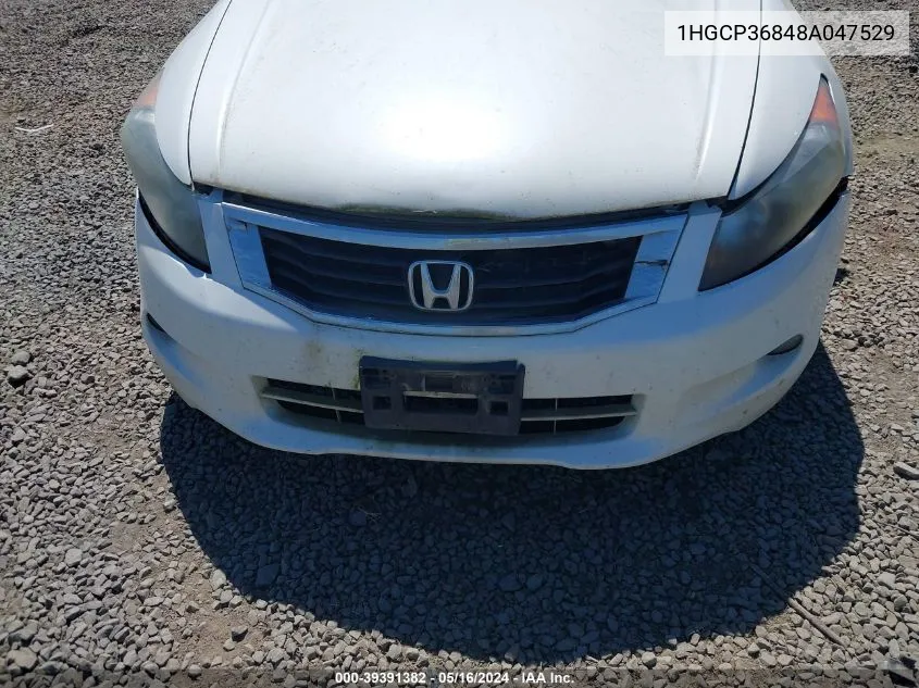 2008 Honda Accord 3.5 Ex-L VIN: 1HGCP36848A047529 Lot: 39391382