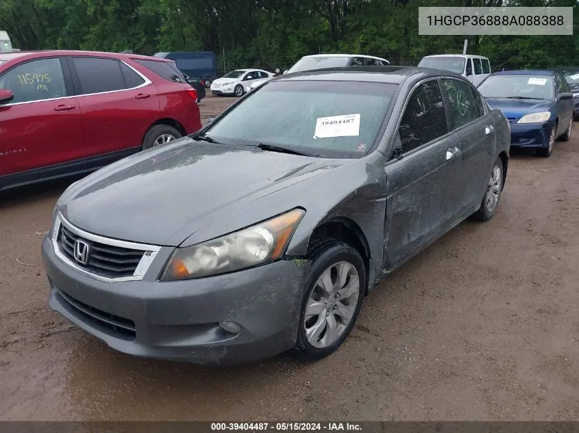 2008 Honda Accord 3.5 Ex-L VIN: 1HGCP36888A088388 Lot: 39404487