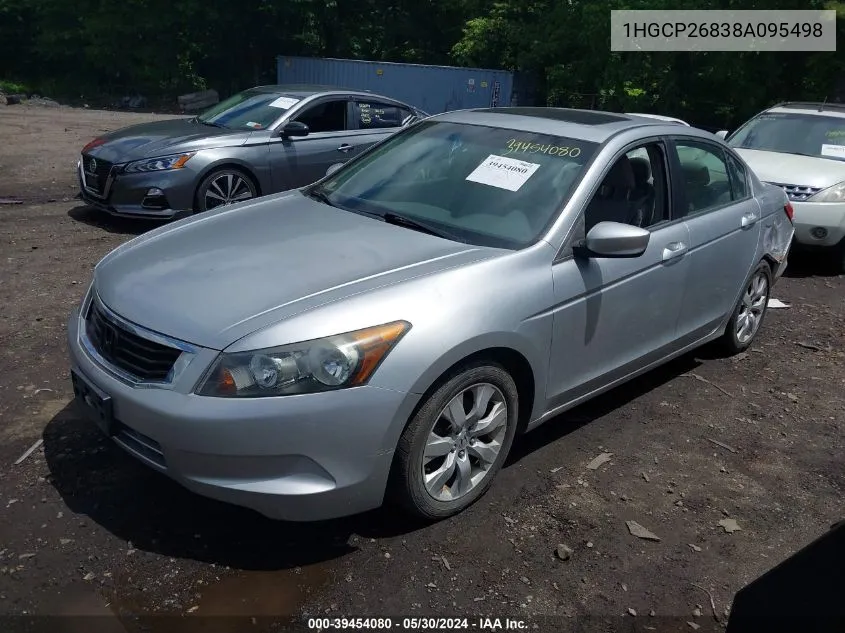 1HGCP26838A095498 2008 Honda Accord 2.4 Ex-L