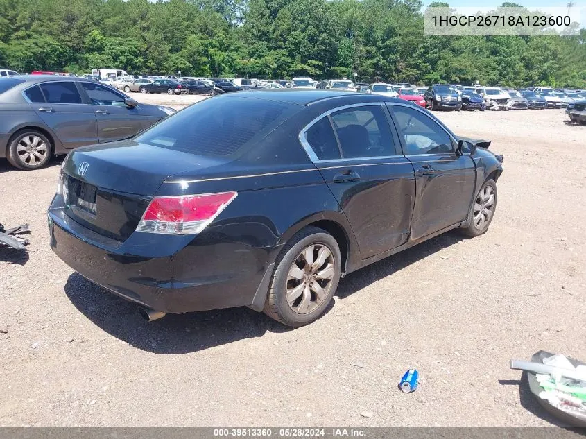 1HGCP26718A123600 2008 Honda Accord 2.4 Ex