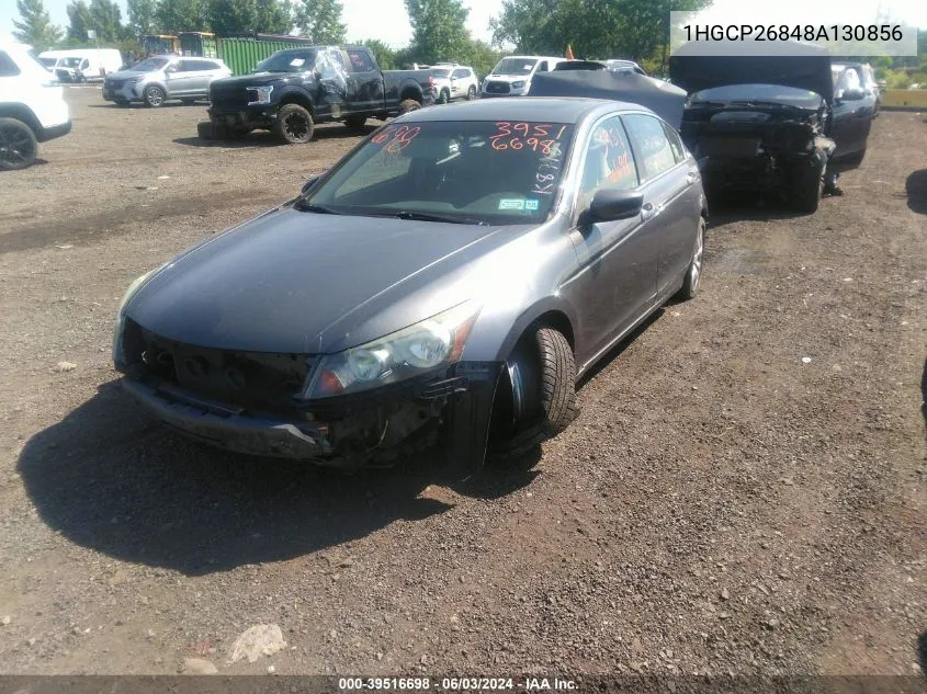 2008 Honda Accord 2.4 Ex-L VIN: 1HGCP26848A130856 Lot: 40524279