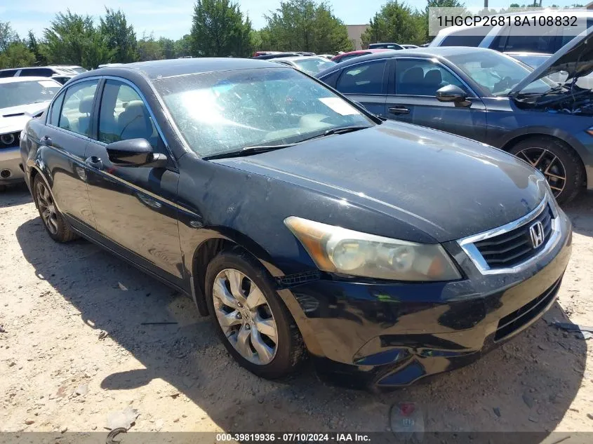 1HGCP26818A108832 2008 Honda Accord 2.4 Ex-L