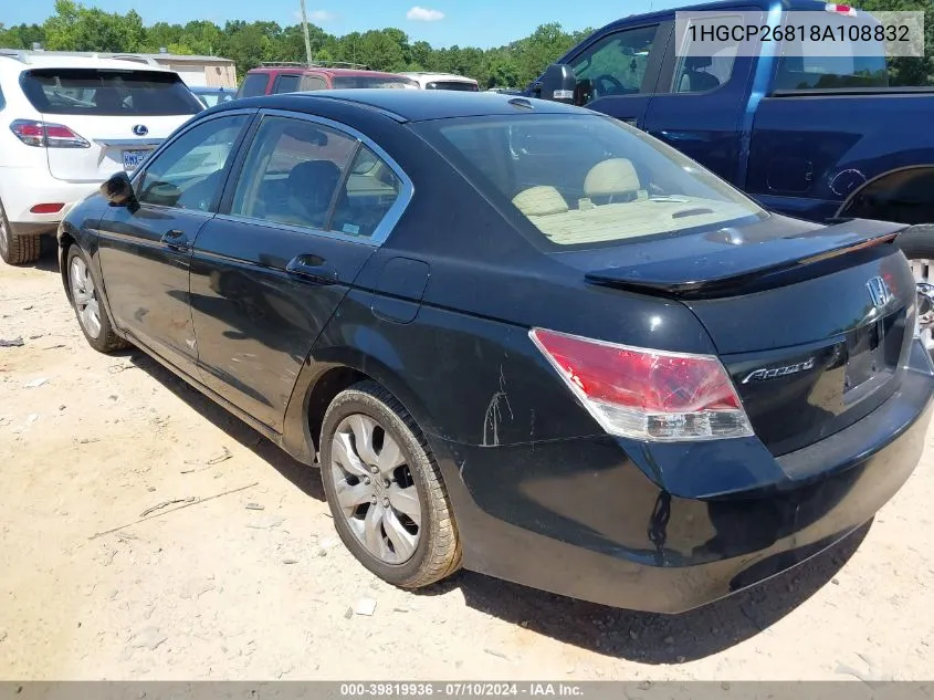 1HGCP26818A108832 2008 Honda Accord 2.4 Ex-L