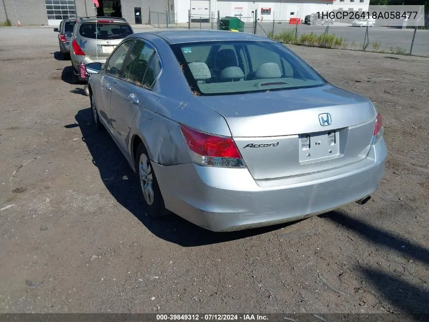 1HGCP26418A058477 2008 Honda Accord 2.4 Lx-P