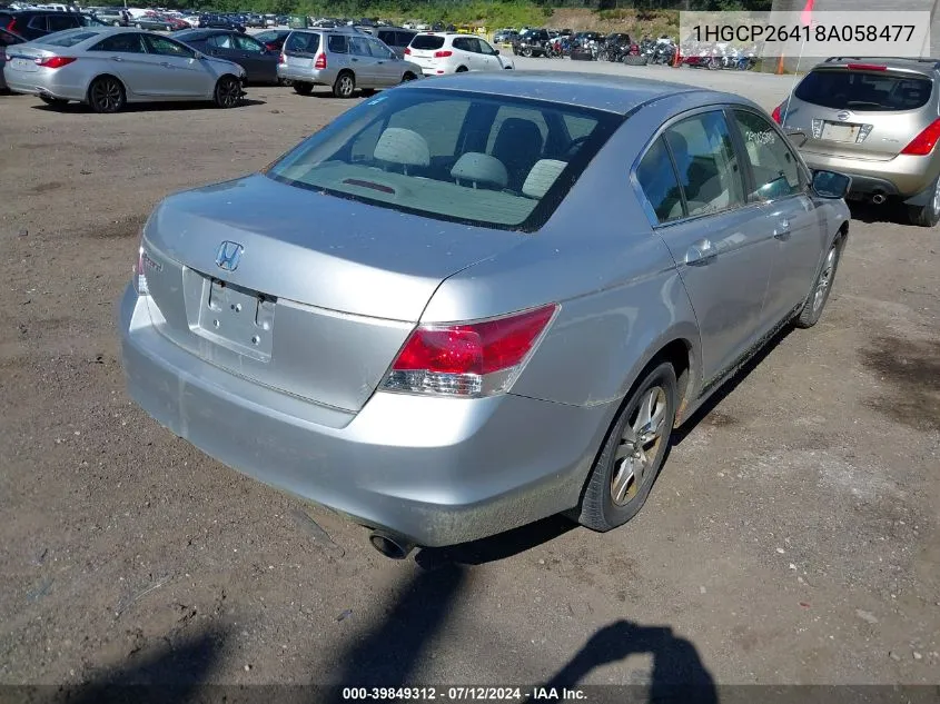 1HGCP26418A058477 2008 Honda Accord 2.4 Lx-P