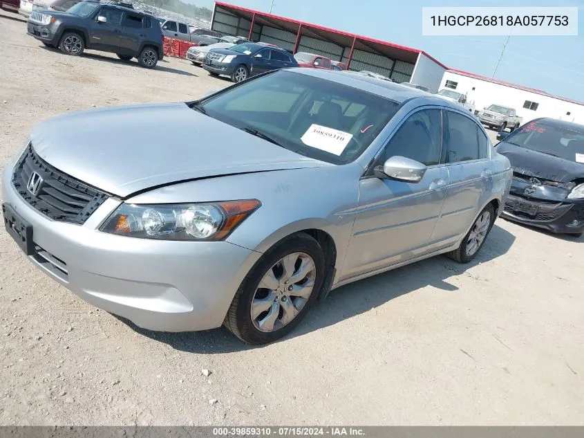 2008 Honda Accord 2.4 Ex-L VIN: 1HGCP26818A057753 Lot: 39859310