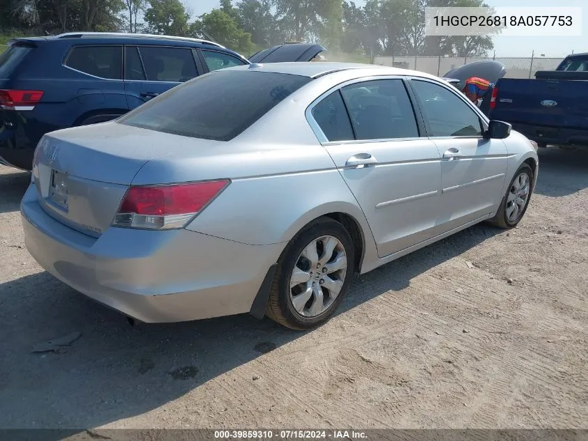 2008 Honda Accord 2.4 Ex-L VIN: 1HGCP26818A057753 Lot: 39859310