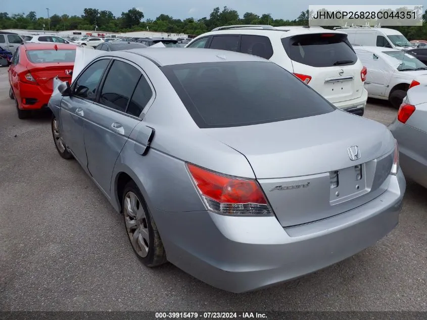 JHMCP26828C044351 2008 Honda Accord 2.4 Ex-L