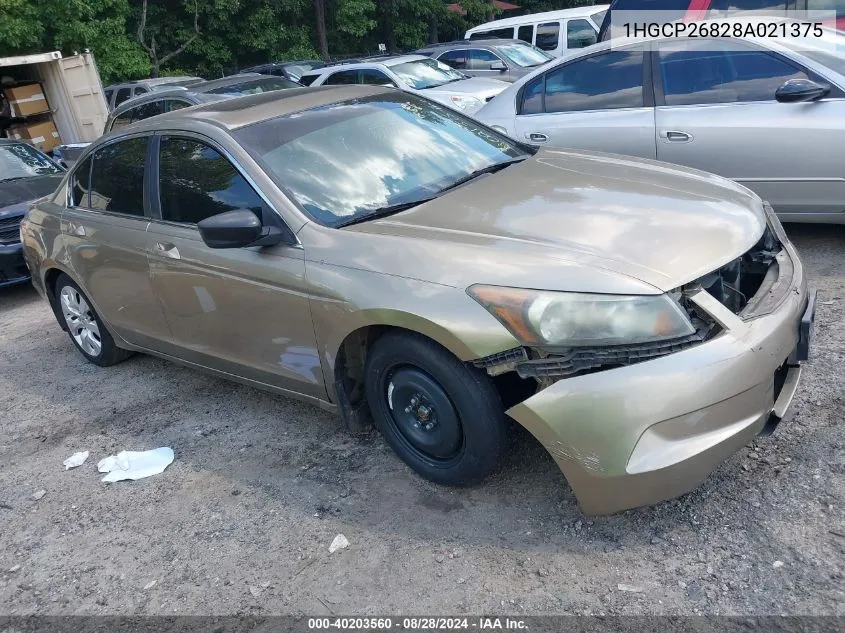 1HGCP26828A021375 2008 Honda Accord 2.4 Ex-L