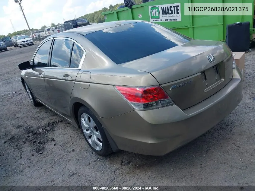 1HGCP26828A021375 2008 Honda Accord 2.4 Ex-L