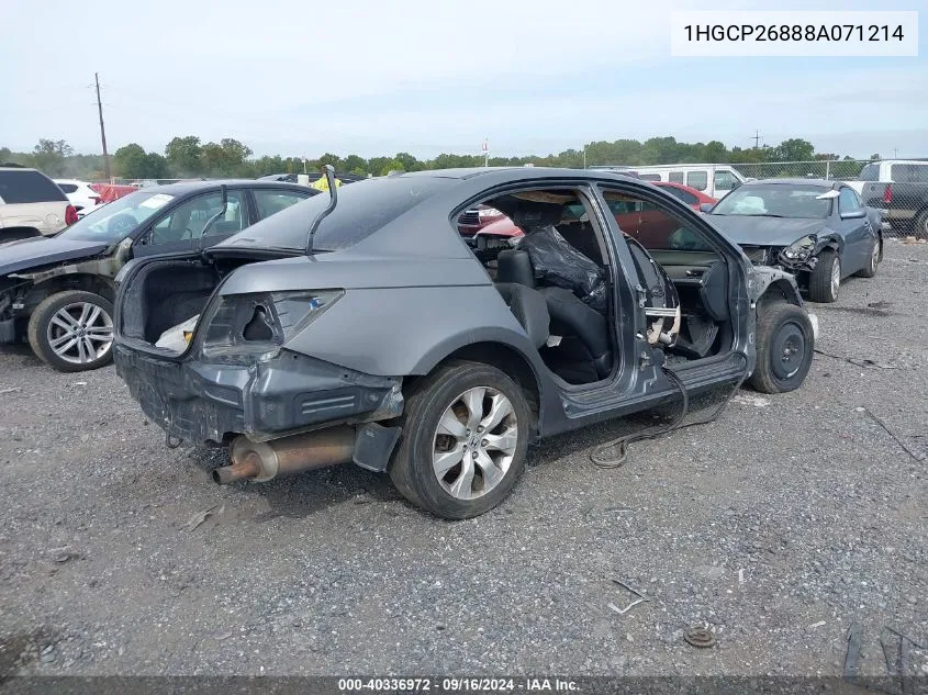 1HGCP26888A071214 2008 Honda Accord 2.4 Ex-L