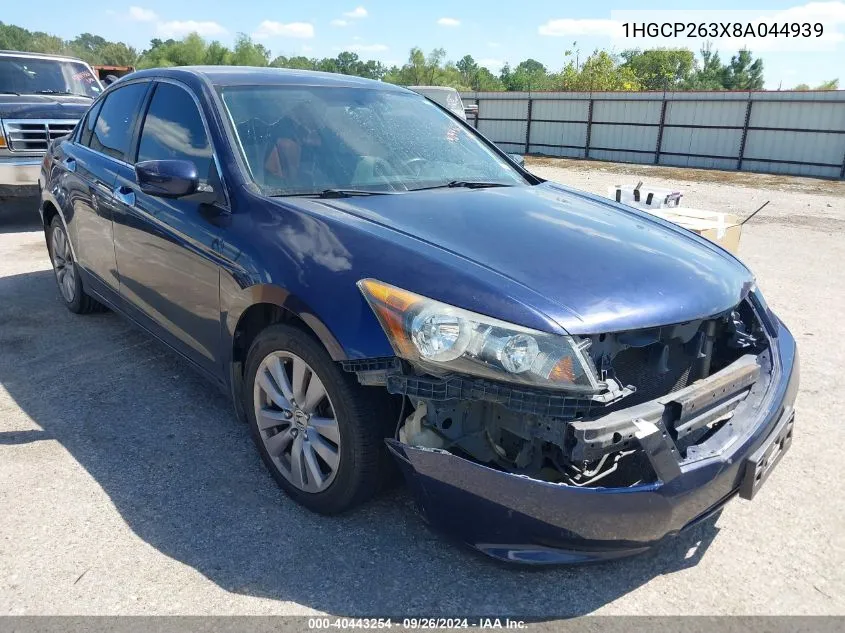 2008 Honda Accord 2.4 Lx VIN: 1HGCP263X8A044939 Lot: 40443254