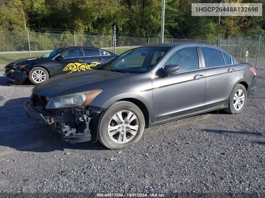 2008 Honda Accord 2.4 Lx-P VIN: 1HGCP26448A132698 Lot: 40517308