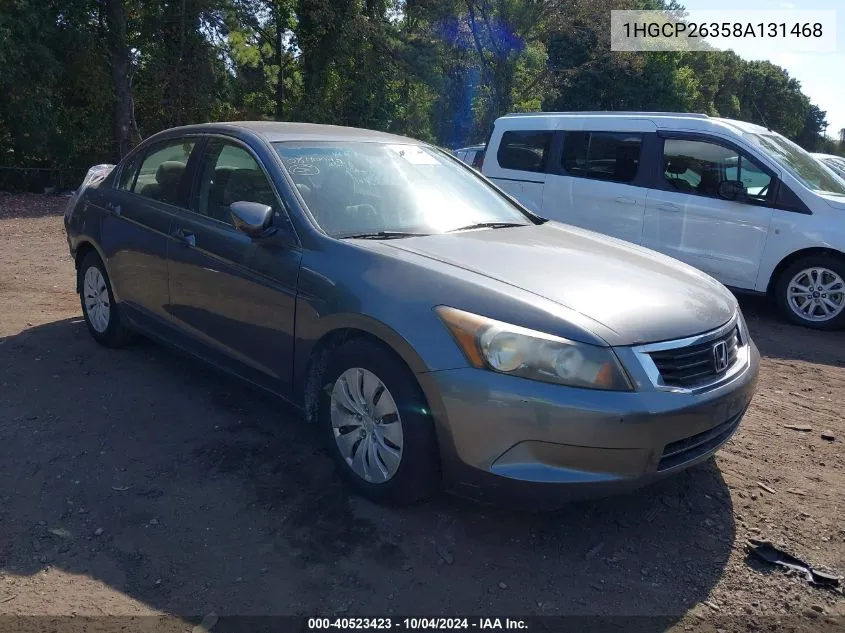 1HGCP26358A131468 2008 Honda Accord 2.4 Lx