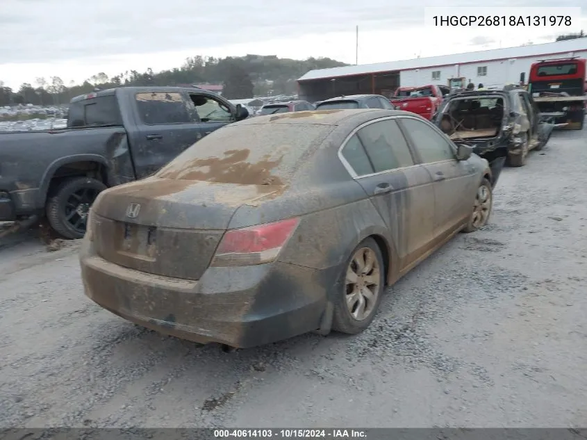 1HGCP26818A131978 2008 Honda Accord 2.4 Ex-L