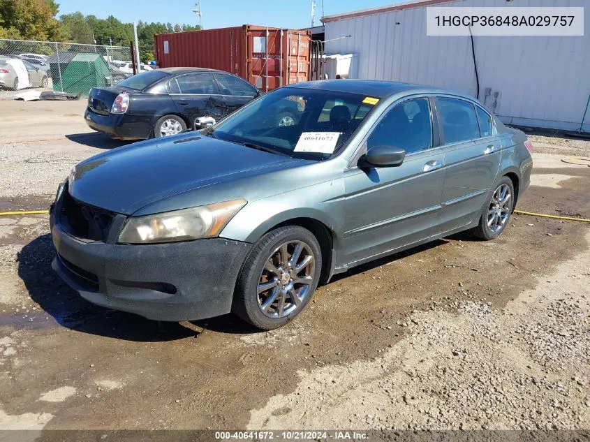 1HGCP36848A029757 2008 Honda Accord Exl