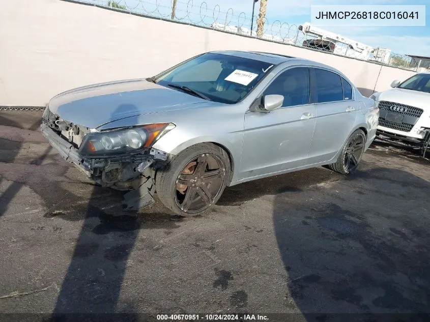 JHMCP26818C016041 2008 Honda Accord 2.4 Ex-L