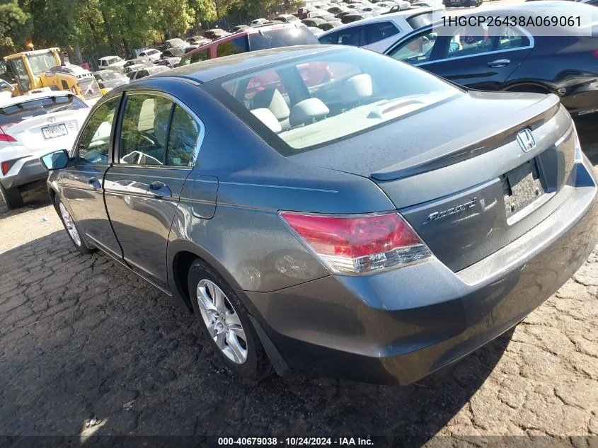 1HGCP26438A069061 2008 Honda Accord 2.4 Lx-P