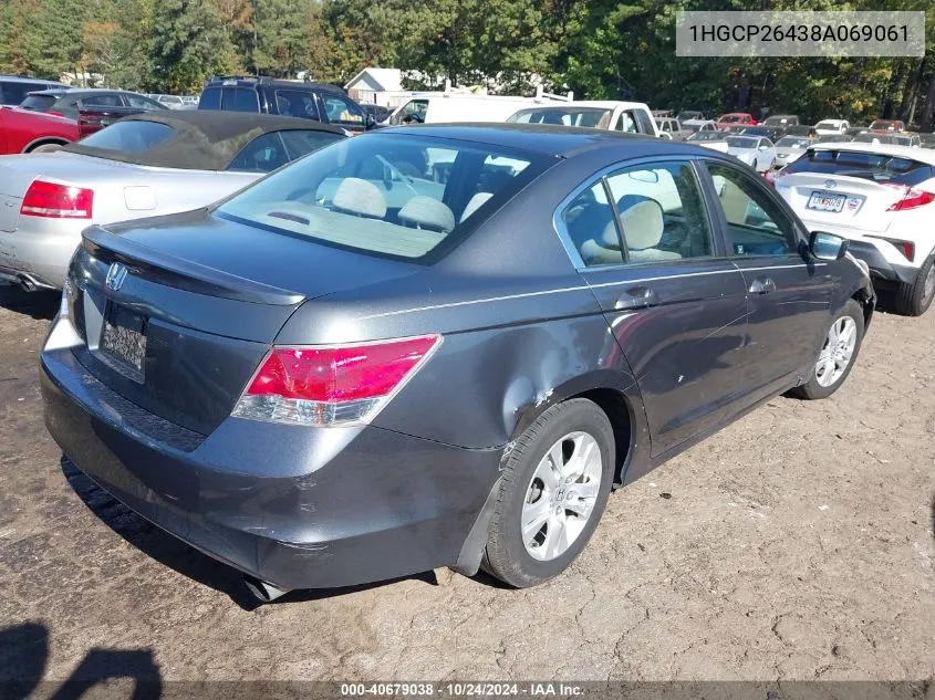 1HGCP26438A069061 2008 Honda Accord 2.4 Lx-P