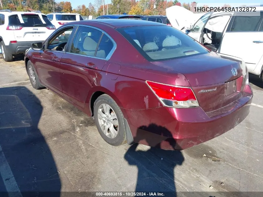 2008 Honda Accord 2.4 Lx-P VIN: 1HGCP26458A132872 Lot: 40693815