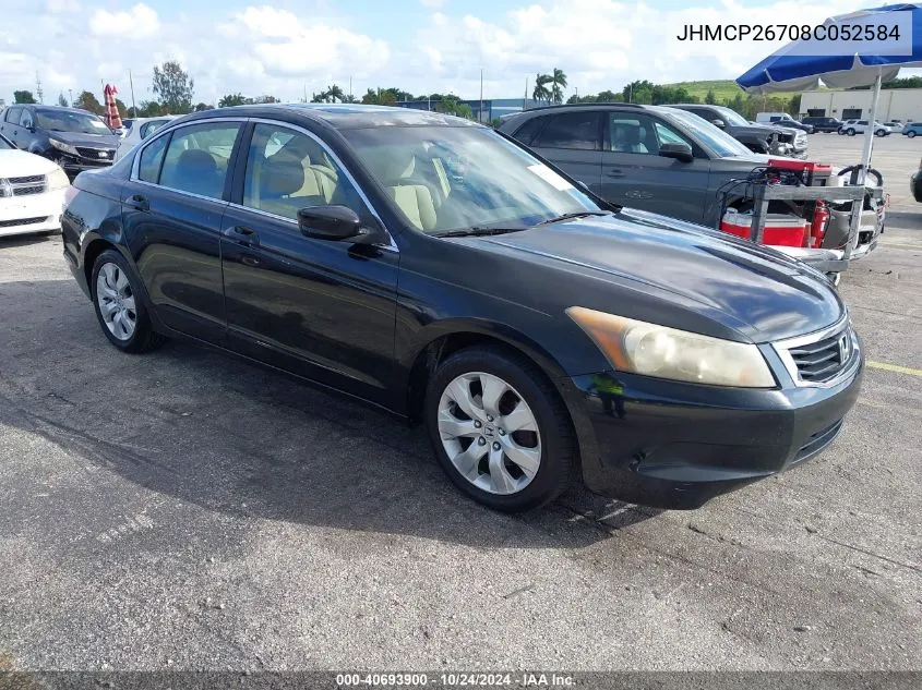 2008 Honda Accord 2.4 Ex VIN: JHMCP26708C052584 Lot: 40693900