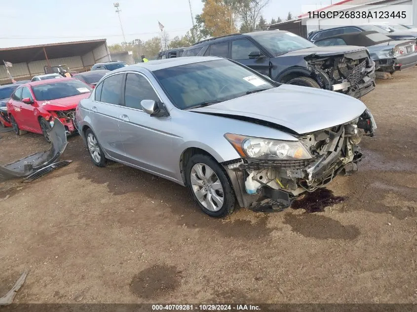 2008 Honda Accord 2.4 Ex-L VIN: 1HGCP26838A123445 Lot: 40709281