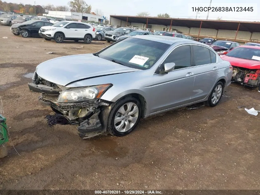 2008 Honda Accord 2.4 Ex-L VIN: 1HGCP26838A123445 Lot: 40709281